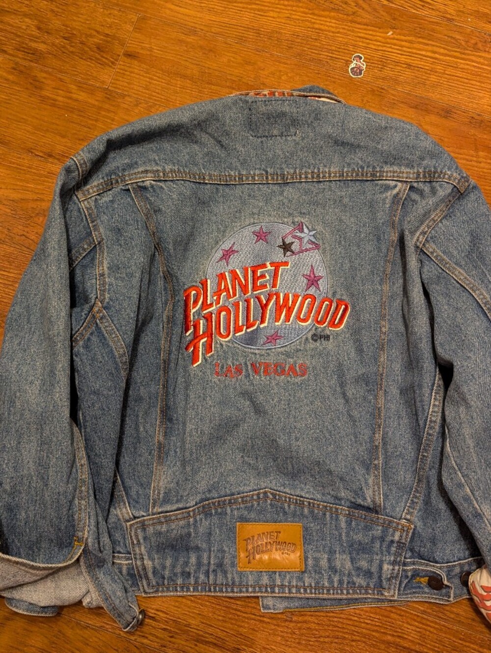 VINTAGE Planet Hollywood Las Vegas Denim Jacket
